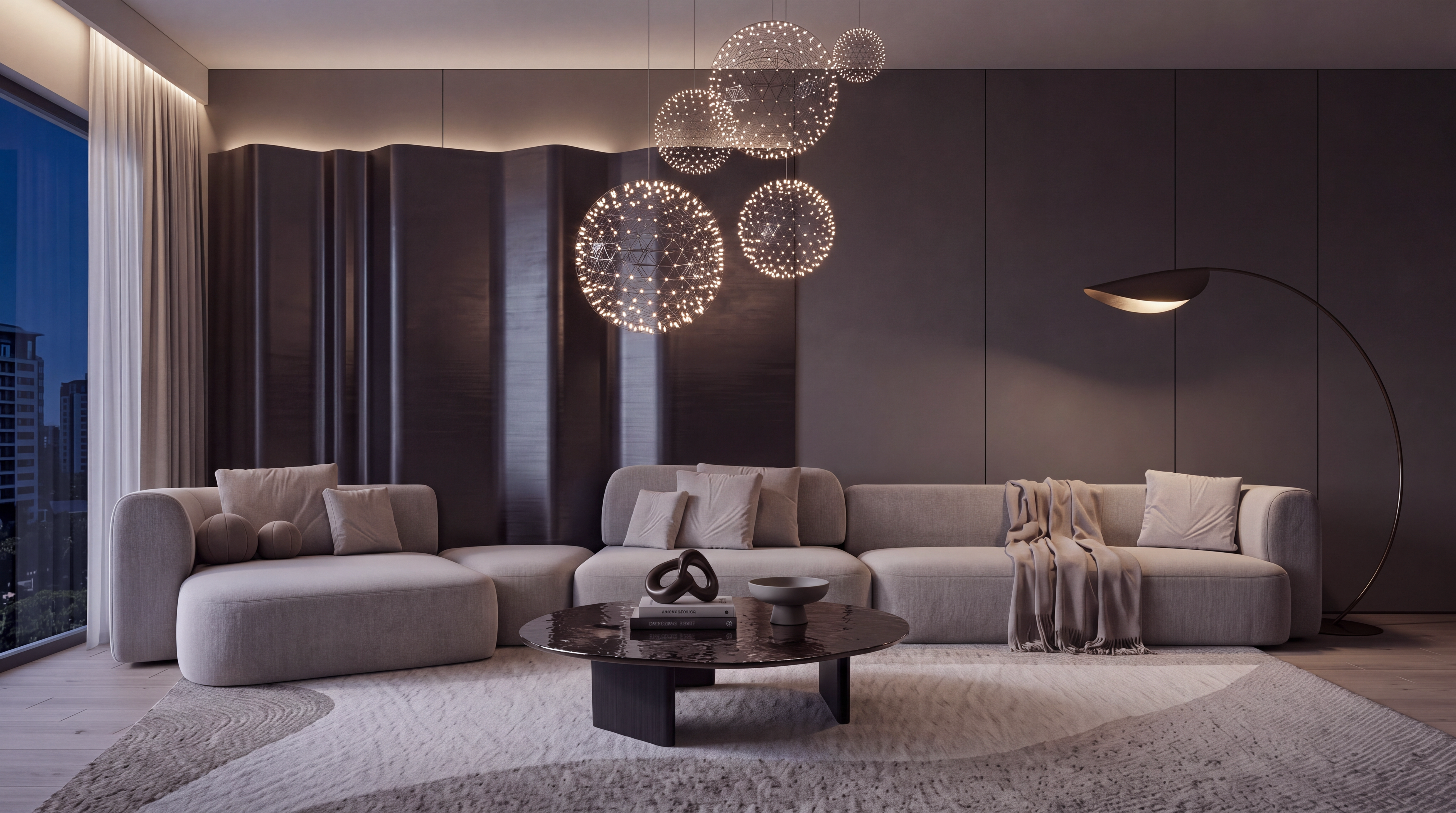 One-bedroom residence living room